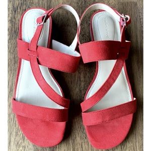 violet & red brand flats